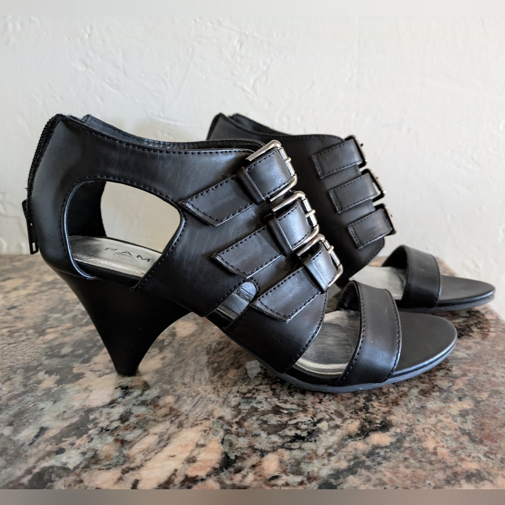 Rampage "Andrya" Strapped Ankle Heels